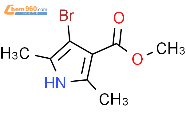 4-溴-2,5-二甲基-1H-吡咯-3-羧酸甲酯结构式图片|120935-94-6结构式图片