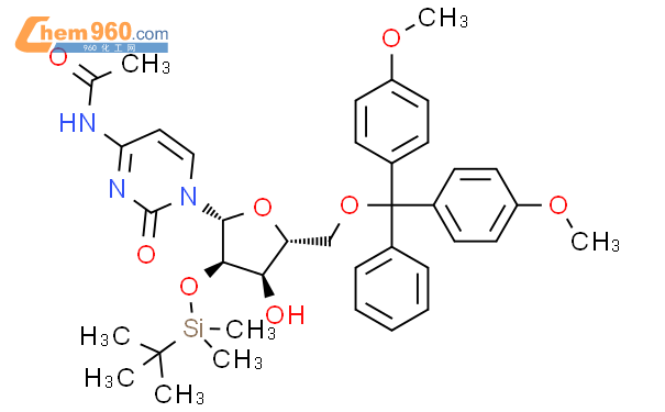 N-乙酰-5'-O-[二(4-甲氧基苯基)苯甲基]-2'-O-[(1,1-二甲基乙基)二甲基硅]-胞苷