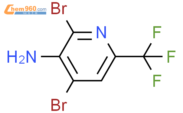 2,4-二溴-3-氨基-6-三氟甲基吡啶结构式图片|1214365-67-9结构式图片