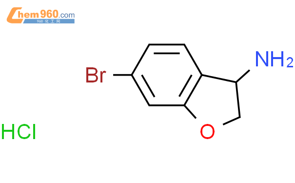 6-溴-2,3-二氢苯并呋喃-3-胺盐酸盐结构式图片|1215339-86-8结构式图片