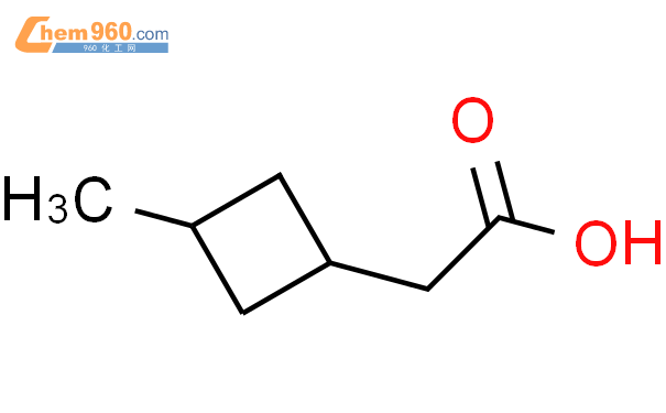 3-甲基-环丁烷乙酸结构式图片|121609-44-7结构式图片