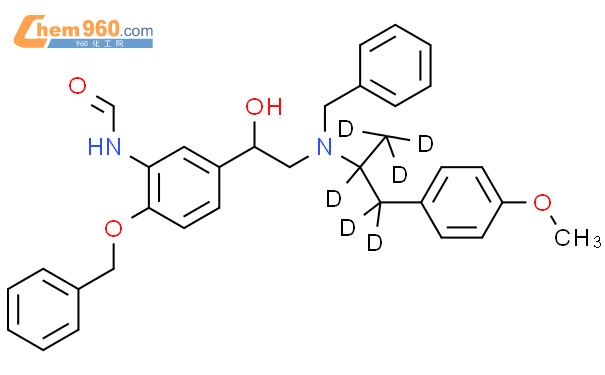 rac-N-苄基-N-[2-羟基l-2-(4-苄氧基-3-甲酰胺苯基)-乙基]-3-(4-甲氧基苯基)-2-丙胺-d6