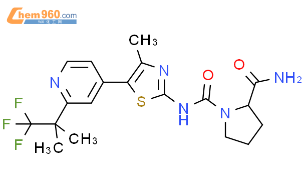 (2S)-N1-[4-甲基-5-[2-(2,2,2-三氟-1,1-二甲基乙基)-4-吡啶基]-2-噻唑基]-1,2-吡咯烷二甲酰胺