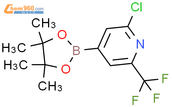 2-氯-6-(三氟甲基)吡啶-4-硼酸频那醇酯结构式图片|1218790-05-6结构式图片
