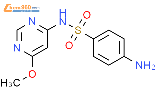 磺胺间甲氧嘧啶结构式图片|1220-83-3结构式图片