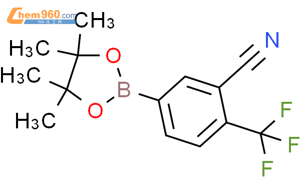 5-(4,4,5,5-四甲基-1,3,2-二噁硼烷-2-基)-2-(三氟甲基)-苯甲腈