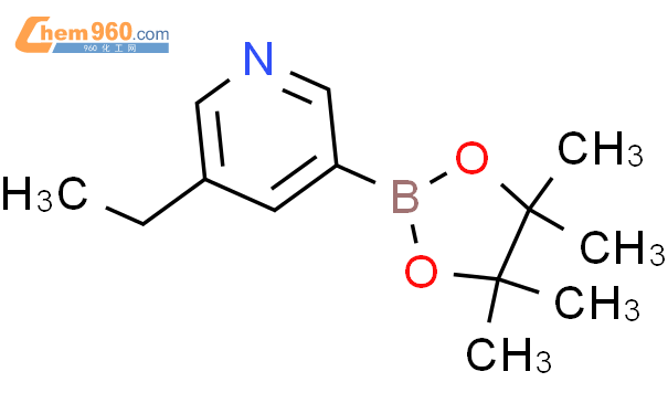 3-ethyl-5-(4,4,5,5-tetramethyl-1,3,2-dioxaborolan-2-yl)pyridine结构式图片|1220696-49-0结构式图片