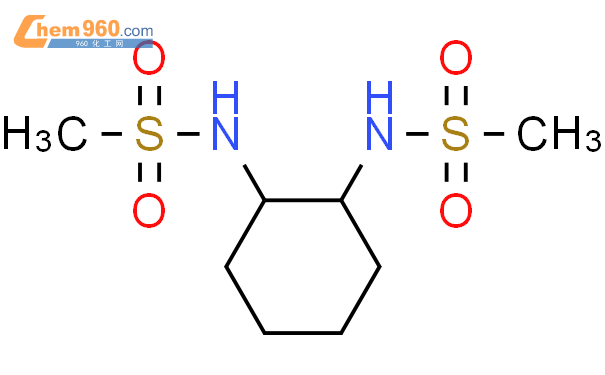 (1r,2r)-1,2-n,n-二甲烷磺酰胺-環己烷結構式圖片