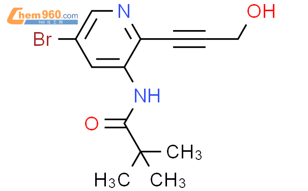 N-(5-溴-2-(3-羟基-1-丙炔-1-基)吡啶-3-基)棕榈酰胺结构式图片|1228666-45-2结构式图片