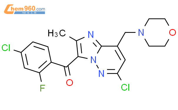 (4-氯-2-氟苯基)(6-氯-2-甲基-8-(吗啉甲基)咪唑并[1,2-b]吡嗪-3-基)甲酮