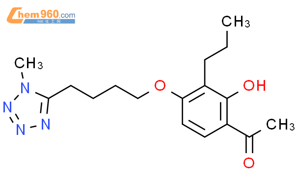 Ethanone Hydroxy Methyl H Tetrazol Yl Butoxy Propylphenyl