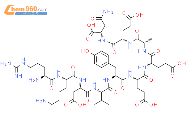L-Asparagine,N2-[N-[N-[N-[N-[N-[N-[N-(N2-L-arginyl-L-lysyl)-L-a-aspartyl]-L-valyl]-L-tyrosyl]-L-a-glutamyl]-L-a-glutamyl]-L-alanyl]-L-a-glutamyl]- (9CI)