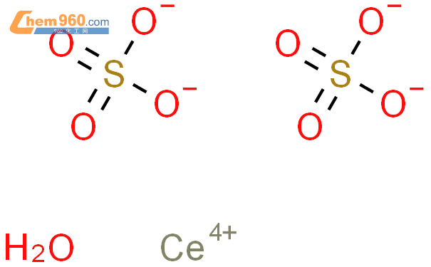 水合硫酸鈰(iv)結構式圖片|123333-60-8結構式圖片