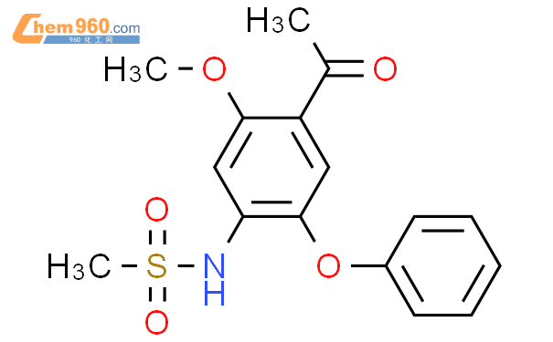 N-(4-acetyl-5-methoxy-2-phenoxyphenyl)methanesulfonamide结构式图片|123664-98-2结构式图片