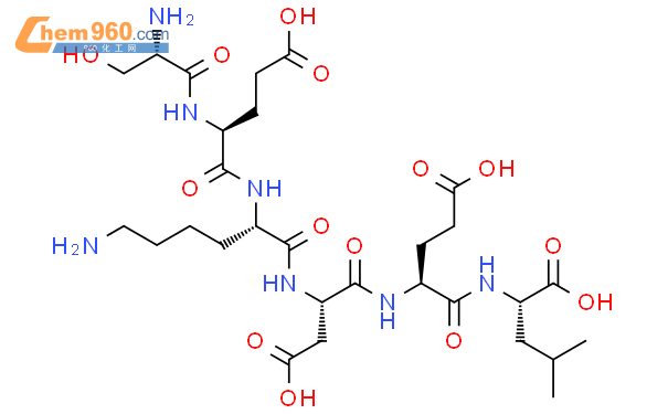 123924-38-9,L-Leucine, L-seryl-L-a-glutamyl-L-lysyl-L-a-aspartyl-L-a ...