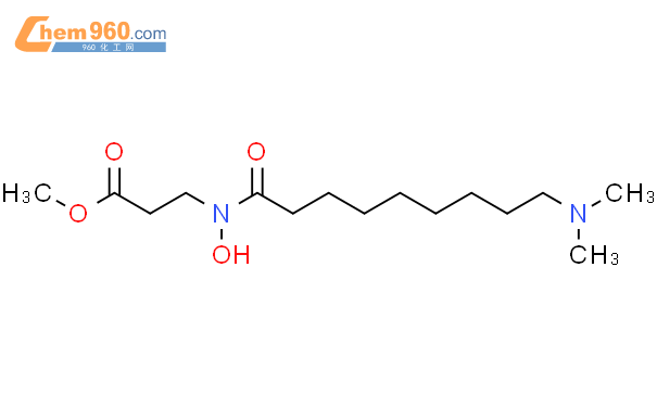 N-(9-二甲基氨基-1-氧代壬基)-N-羟基-β-丙氨酸甲酯结构式图片|1239468-48-4结构式图片