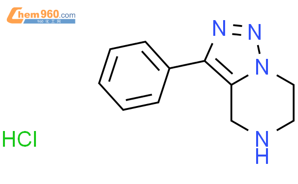 3-苯基-4,5,6,7-四氢-1,2,3-三唑并[1,5-a]吡嗪盐酸盐结构式图片|1245782-72-2结构式图片
