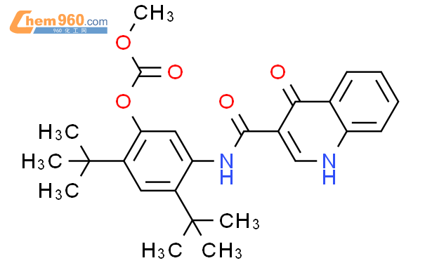 5-[[(1,4-二氢-4-氧代-3-喹啉基)羰基]氨基]-2,4-双(叔丁基)苯甲酯碳酸
