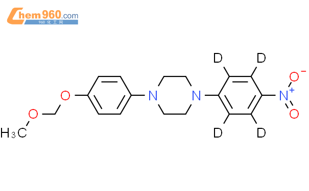 1-(4-O-甲氧基甲基-4-羟基苯基)-4-(4-硝基苯基)哌嗪-d4