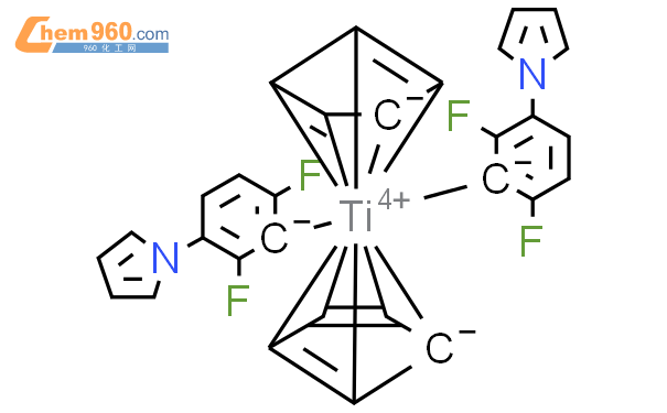 双(1-(2,4-二氟苯基)-3-吡咯基)二茂钛结构式图片|125051-32-3结构式图片