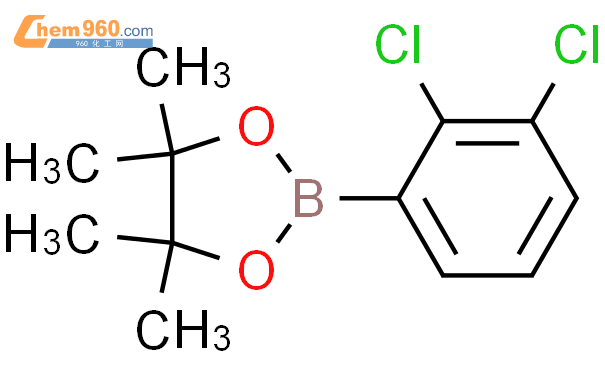 2-(2,3-二氯苯基)-4,4,5,5-四甲基-1,3,2-二氧杂硼杂环戊烷结构式图片|1255760-30-5结构式图片