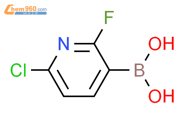 6-氯-2-氟吡啶-3-硼酸结构式图片|1256345-66-0结构式图片