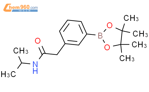 3-(N-异丙基氨基羰基)甲基苯硼酸频那醇酯