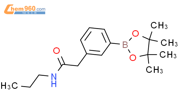 3-(N-丙基氨基羰基)甲基苯硼酸频那醇酯