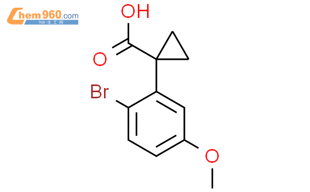 1256589-09-9,1-(2-bromo-5-methoxyphenyl)Cyclopropanecarboxylic acid化学式 ...