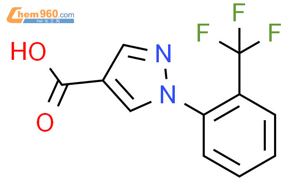 1-(2-三氟甲基苯基)吡唑-4-甲酸结构式图片|1260855-51-3结构式图片