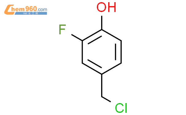 4氯甲基2氟苯酚结构式