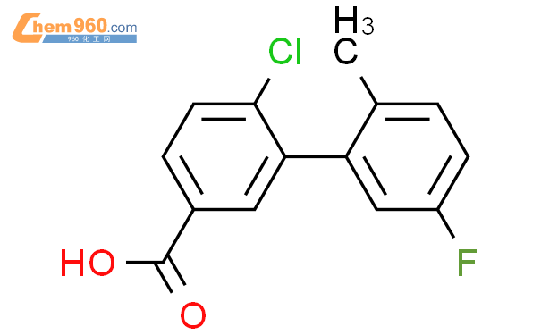 1261988-26-4,4-chloro-3-(5-fluoro-2-methylphenyl)benzoic Acid化学式、结构式、分子 ...