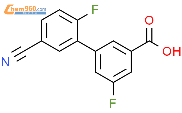 1261997 23 2 3 5 cyano 2 fluorophenyl 5 fluorobenzoic AcidCAS 1261997-23-2-3-5-cyano-2-fluorophenyl-5-fluorobenzoic-acidcas