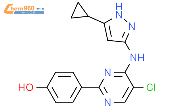 4-[5-chloro-4-[(5-cyclopropyl-1H-pyrazol-3-yl)amino]-pyrimidin-2-yl]phenol