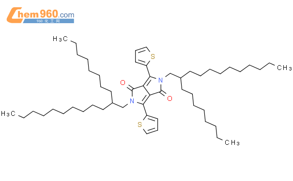 2,5-双(2-辛基十二基)-3,6-二(噻吩-2-基)吡咯并[3,4-c]吡咯-1,4(2H,5H)-二酮结构式图片|1267540-02-2结构式图片