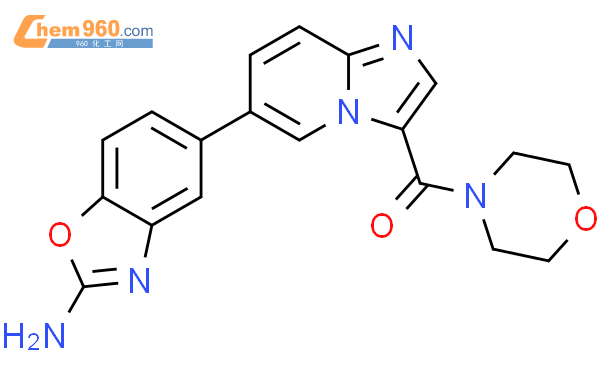 [6-(2-氨基-5-苯并噁唑基)咪唑并[1,2-a]吡啶-3-基]-4-吗啉-甲酮