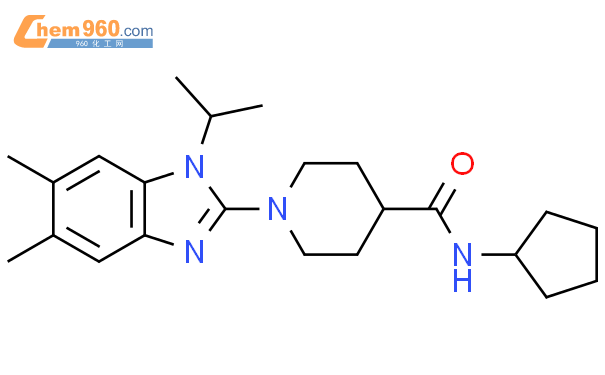 N-Cyclopentyl-1-(1-isopropyl-5,6-dimethyl-1H-benzo[d]imidazol-2-yl)piperidine-4-carboxamide