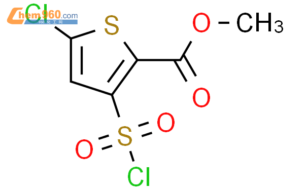 5-氯-3-氯磺酰基-2-噻吩甲酸甲酯结构式图片|126910-68-7结构式图片