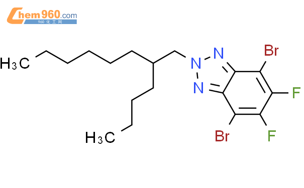 4,7-二溴-2-(2-丁基辛基)-5,6-二氟-2H-苯并三唑结构式图片|1283099-24-0结构式图片