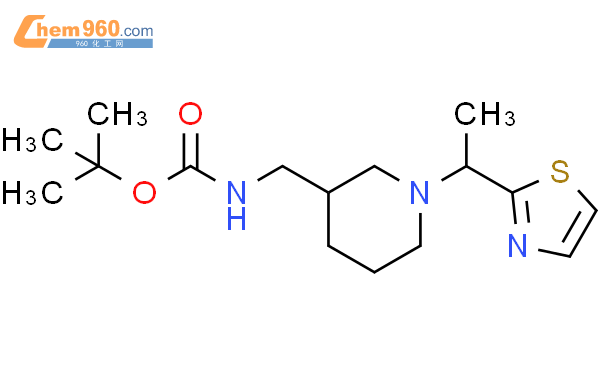 [1-（1-噻唑-2-基-乙基）-哌啶-3-基甲基]-氨基甲酸叔丁基酯