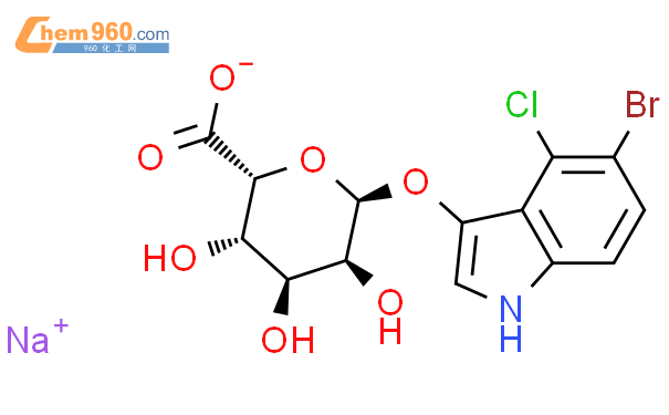 5-溴-4-氯-3-吲哚基β-D-葡萄糖苷酸钠盐