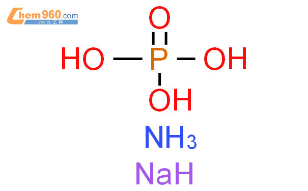 磷酸氢钠铵四水合物结构式图片|13011-54-6结构式图片
