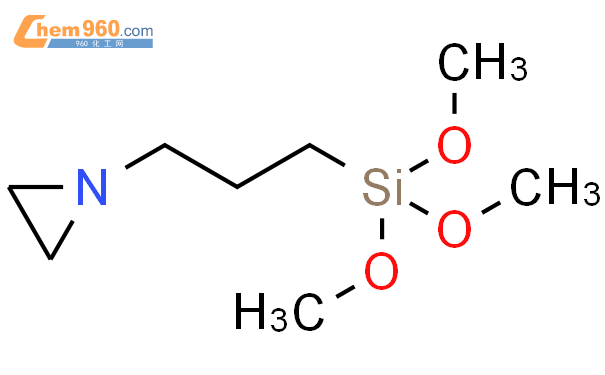 3-(aziridin-1-yl)propyl-trimethoxysilane结构式