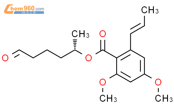 (2S)-6-Oxohexan-2-yl 2,4-dimethoxy-6-(E-prop-1-enyl)benzoate