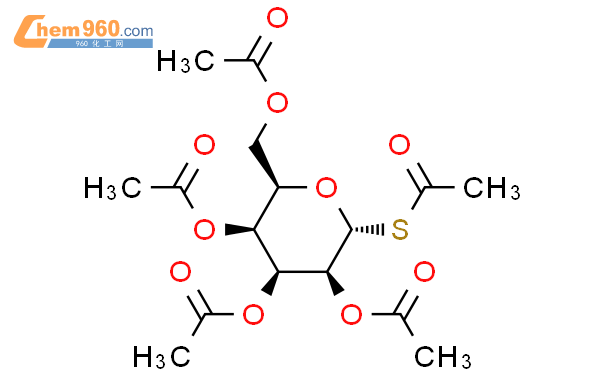 2,3,4,6-四-O-乙酰基-1-S-乙酰基-1-硫代-α-D-半乳糖吡喃糖苷结构式图片|130796-15-5结构式图片