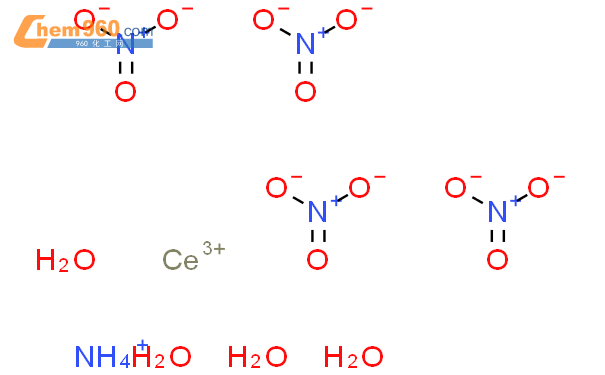 硝酸铈(3 )铵(5:1:2)结构式图片