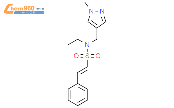 N Ethyl N Methyl H Pyrazol Yl Methyl Phenylethene Sulfonamide