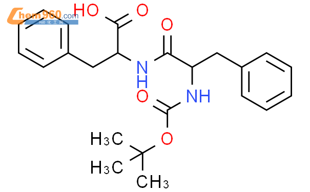 Boc-L-苯丙氨酰-苯丙氨酸结构式图片|13122-90-2结构式图片