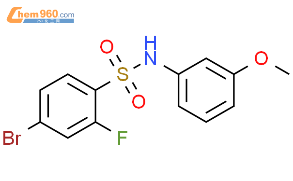 4-溴-2-氟-N-(3-甲氧基苯基)苯磺酰胺