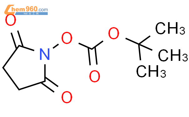 N-琥珀酰亚胺碳酸叔丁酯结构式图片|13139-12-3结构式图片